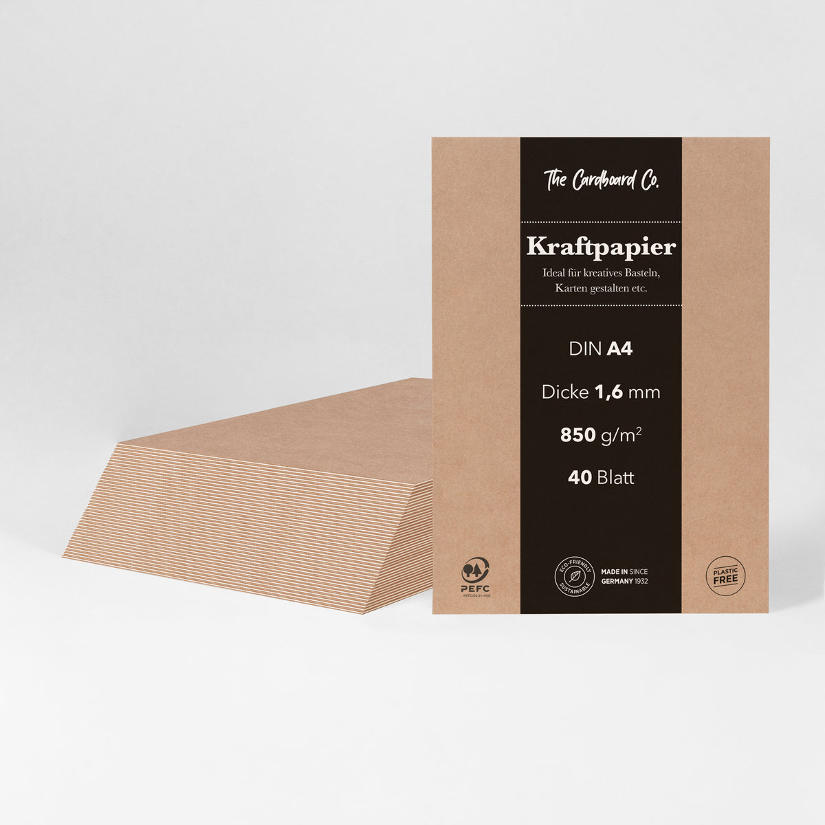 100x papier kraft 160 g/m² DIN A4 papier brun carton naturel Noël
